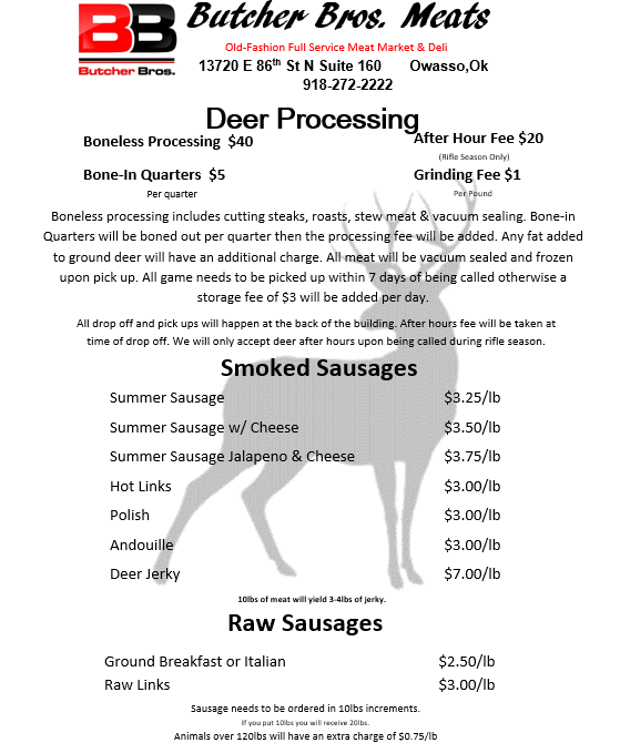 Deer Processing